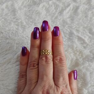 Vintage B&M 14k Gold Filigree Heart Ring